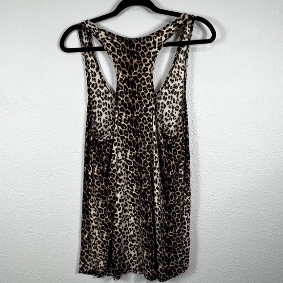 Cherish Racerback Tank Top Women's L Leopard Animal Print USA - Picture 4 of 10